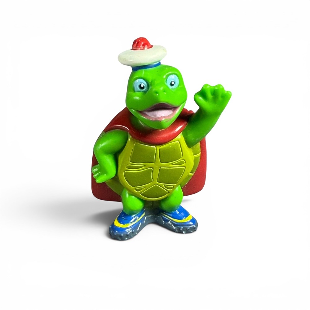 Mattel Wonder Pets Tuck the Turtle PVC‎ Figure 2009 Viacom Red Cape Toy